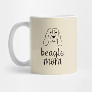 Beagle Mom Line Art Mug